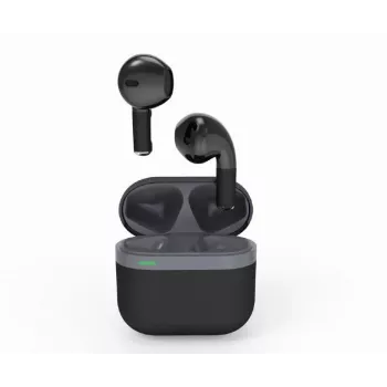 Bluetooth-headset GEMBIRD TWS-02-BK, in-ear TWS, zwart/grijs, tot 5 uur afspelen, ingebouwde microfoon, oplaadcase