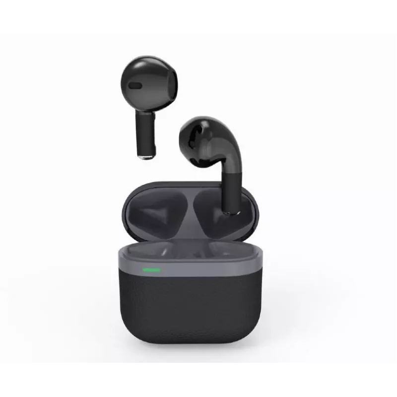 Bluetooth-headset GEMBIRD TWS-02-BK, in-ear TWS, zwart/grijs, tot 5 uur afspelen, ingebouwde microfoon, oplaadcase