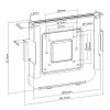 Wand-/monitorhouder MACLEAN MC-473 VESA 75x75 100x100 compatibel met Mac Mini (2014 en nieuwer)