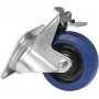 Transportwiel Roadinger RD-100B 100 mm blauw met rem