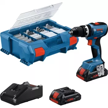 Accu-slagmoerschroevendraaier Bosch GSB 18V-65 met 2x 4,0Ah accu's en L-Case