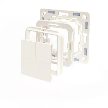 Shelly BLU Wall Switch 4 Shelly BLU Wall Switch 4 lichtschakelaar kunststof ivoor