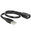 USB-kabel DeLOCK 35cm USB 2.0 83498 zwart
