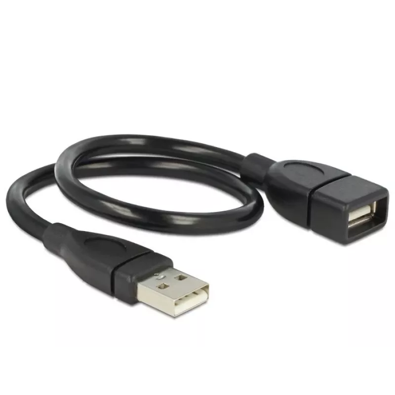 USB-kabel DeLOCK 35cm USB 2.0 83498 zwart