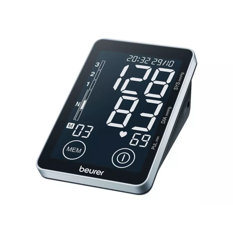 Beurer BM 58 bovenarm-bloeddrukmeter (65516), hartritmestoornisdetectie, USB-pc-interface, zwart