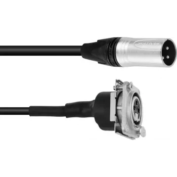 XLR-patchkabel PSSO 1 m — XLR male naar XLR female, zwart