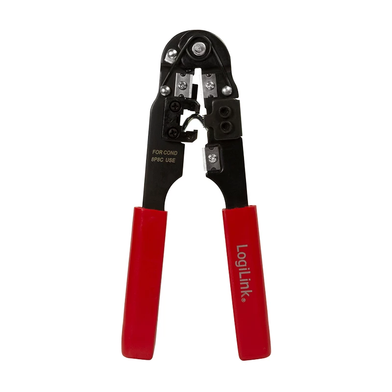 LogiLink WZ0004 kabel-crimpgereedschap crimptang zwart. rood