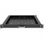 Qoltec 54509 schuifbare stalen rackplank, 600x600, zwart