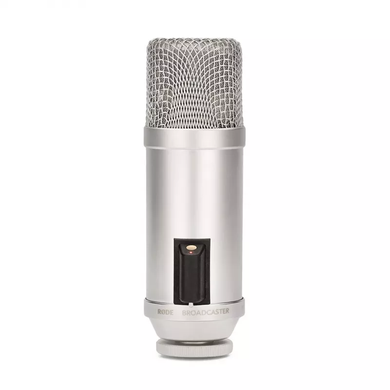 Condensatormicrofoon RODE Broadcaster — professionele grootmembraan-studiomicrofoon voor spraakopnames