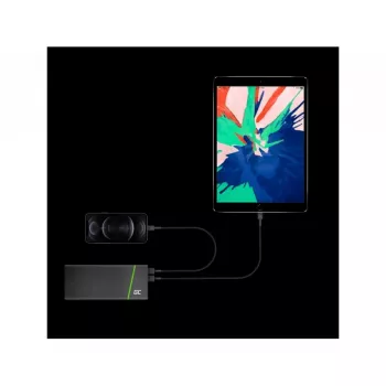 Lightning-kabel Green Cell KABGC18 — 2 m, Lightning naar USB-A, zwart