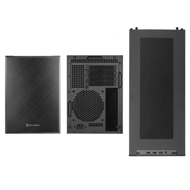 SilverStone SST-SG17B Micro-ATX / Mini-ITX-behuizing - zwart