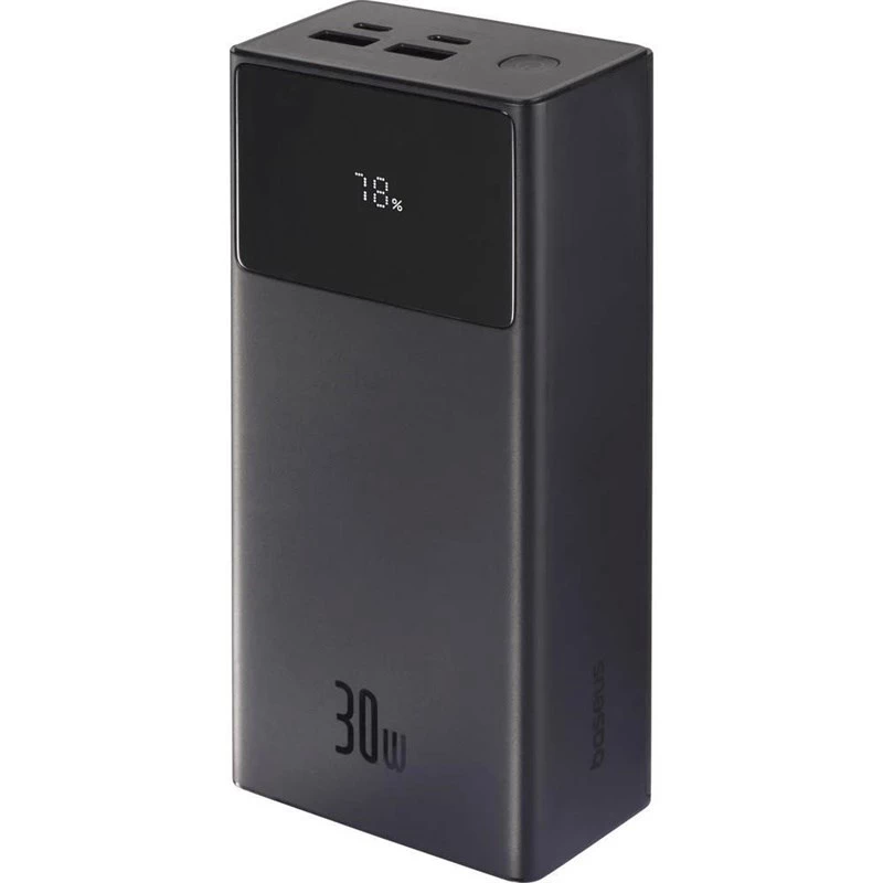 Powerbank 30000 mAh 30W met 2x USB + USB-C BASEUS