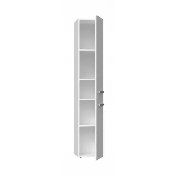 Badkamer-opbergkast top e shop NEL II BIEL POŁ — vrijstaand, 5 legplanken, 310×300×1740 mm, wit