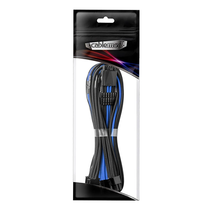 Voedingskabelset CableMod C-Series PRO ModMesh 12VHPWR StealthSense zwart/blauw gesleeved