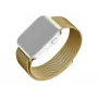 Metalen mesh vervangingsband FIXED FIXMEST-434-GD voor Apple Watch 42/44/45/46/49 mm, goudafwerking