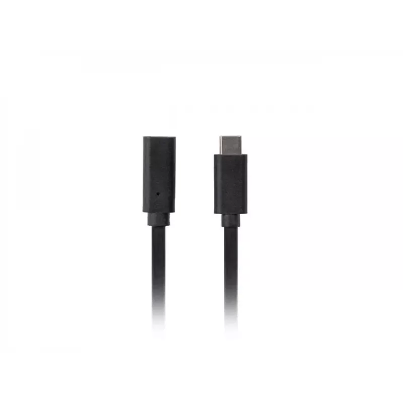 USB-C-naar-USB-C-kabel LANBERG CA-USBE-20CC-0005-BK, USB 3.2 Gen 1 (5 Gbit/s), 0,5 m, zwart