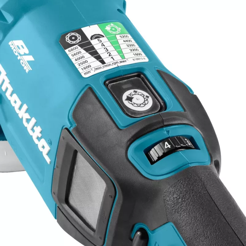 Makita DPO600Z accu-poetsmachine, 18 V, 150 mm