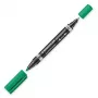 Permanentmarker Staedtler Lumocolor Duo fine/bullet tip groen