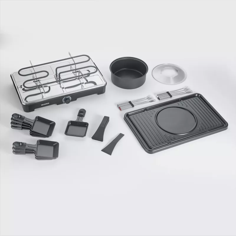Raclette grill Severin RG 2347 8 personen 1400 W zwart