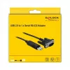 Seriële kabel DeLOCK 66282 zwart 1,8 m RS-232 USB Type-A