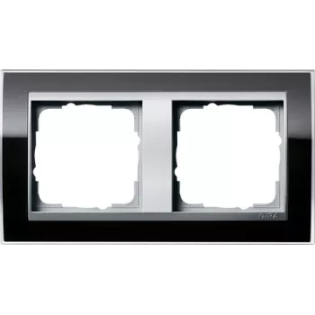 GIRA 2-voudig frame Event Klar, Standard 55, System 55 zwart 0212736