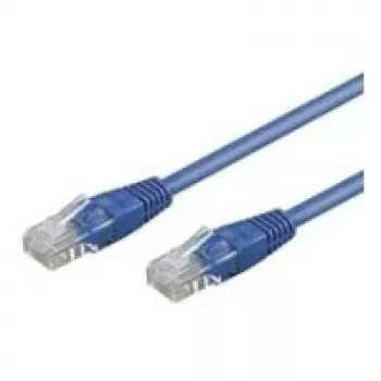 Wentronic Goobay CAT 5e patchkabel, U/UTP, blauw, 0,25 m - CCA koper-mix (68608)