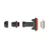 DeLOCK D-Sub HD 26-polige bus IP67 waterdicht zwart oranje