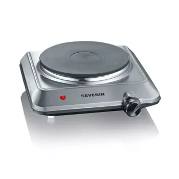 SEVERIN KP 1092 - elektrische kookplaat - 1,5 kW - geborsteld roestvrij staal