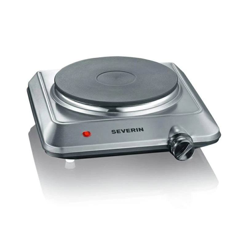 SEVERIN KP 1092 - elektrische kookplaat - 1,5 kW - geborsteld roestvrij staal
