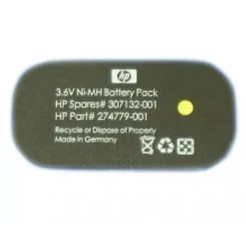3,6 V accupack, 500 mAh NiMH, ovaal