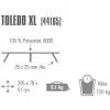 Veldbed Toledo XL 44165, campingbed grijs