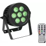 LED PAR-lamp EUROLITE 7x8W QCL Spot — 7x8W RGBW LED's, compacte podium-/studio-armatuur
