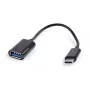 Gembird A-OTG-CMAF2-01 USB-kabel 0,2 m USB C USB A zwart