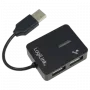 USB-hub LOGILINK UA0139 – 4-poorts USB 2.0, 480 Mbit/s, zwart