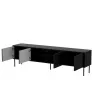 Cama CORTINA 4D tv-kast 200x40x55 zwart