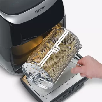 Heteluchtfriteuse Severin FR2446 11 L 2000 W zwart zilver