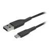 USB-kabel Belkin CAB007bt1MBK 1 m USB A Micro-USB A zwart