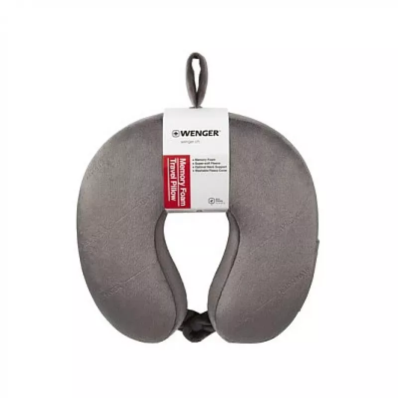 WENGER reisnekussen met memory foam grijs (611884)