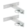 Mastmontagehoekbeugel Extralink KK200 met M8 U-beugels, roestvrij staal, max. belasting 40 kg, 2 stuks