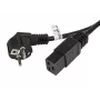 Stroomkabel CEE 7/7 - IEC 320 C19 16A VDE 1,8M zwart