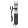 Activejet zwarte stekkerdoos met kabel ACJ COMBO 5G/5M/BEZP. AUTO/CZ