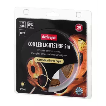 Activejet AJE-COB 5m warme strip-licht universele strip-licht binnen