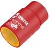 VDE Zyklop-dopsleutelinzetstuk, 18mm, 3/8 rood/geel, geïsoleerd tot 1.000 volt