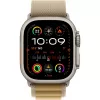 APPLE Watch Ultra 2 GPS + Cellular 49mm Natural Titanium case met Tan Alpine Loop - large