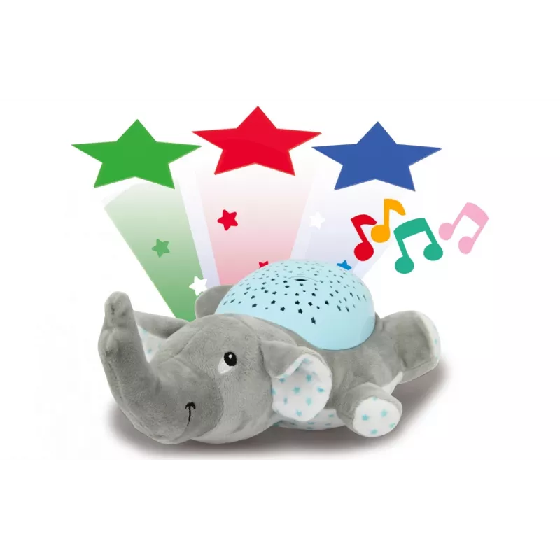 Jamara Dreamy Elephant baby-nachtlamp blauw - grijs (460432)