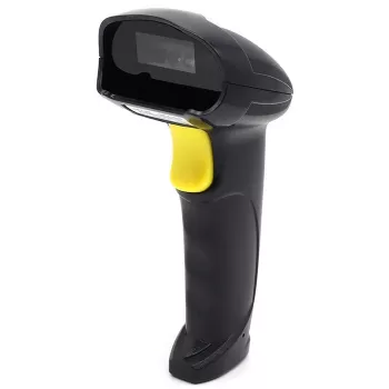 Handheld 1D/2D bedrade barcodescanner QOLTEC 50853 — USB, ABS-behuizing, 1,65 m kabel, 97×65×167 mm, 105 g