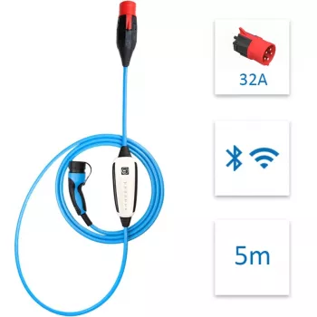 NRJkick mobiele wallbox 32A 5m Standard (22 kW, 5 meter kabel)