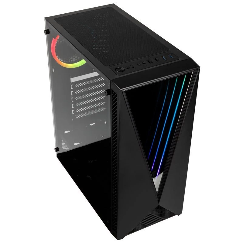 Kolink VOID RGB pc-behuizing (tower), zwart, met venster, led-ventilator, stoffilter