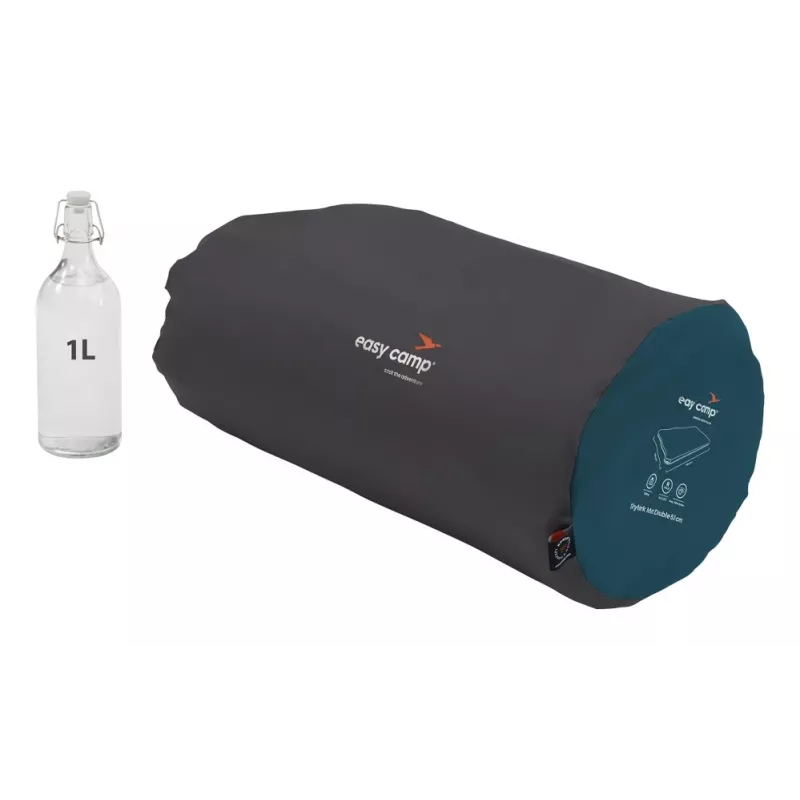 Tweepersoons luchtmatras easy camp 300079 — polyester, 1200×1930×50 mm, blauw