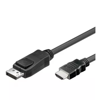Kabeladapter Alcasa DP-HDMI 2m DisplayPort naar HDMI Type-A zwart